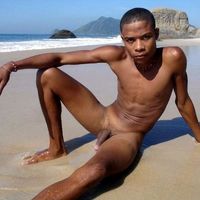 men exercising naked